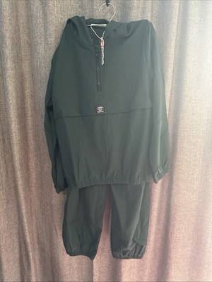 Kids Pat Pat Outfit Two Piece Hunter Greene 9 To 10y