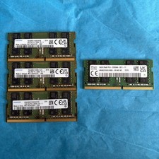 Mixed Brand Lot B Of 4 Samsung  SK 16GB PC4-3200AA Sodimm Laptop Memory