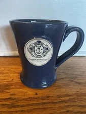 Sunset Hill Stoneware Roosevelt Reading Festival  Blue Mug FDR Hyde Park NY 2009