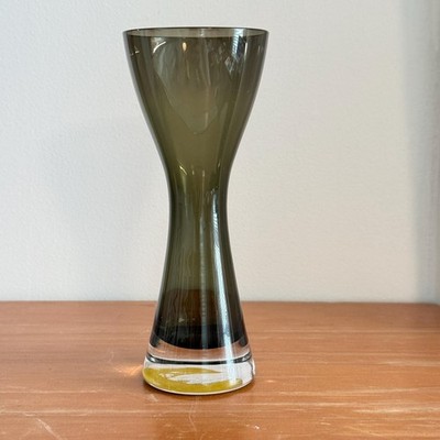 MCM Raymor GRAL Smokey Glass Germany Hourglass Vase 1960's