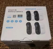 4 cnt Security Cameras Wireless Outdoor, 2K Battery Powered WiFi Cameras 4 Home