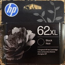 HP 62XL black ink cartridge genuine EXP JUN 2028