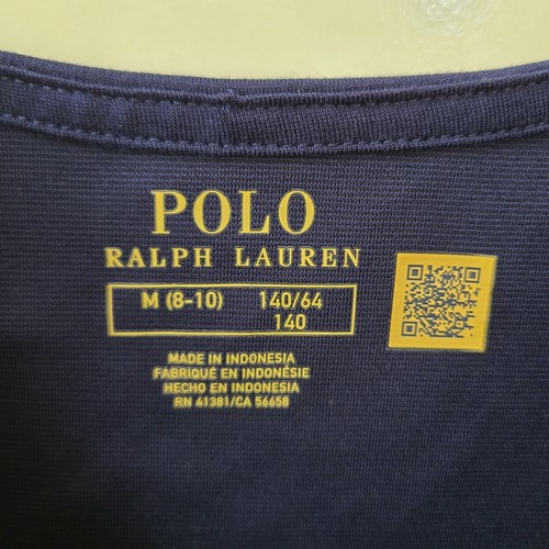 Polo Ralph Lauren Girls Ponte Knit Fit and Flare Dress Size M 8-10 Navy - Picture 10 of 10