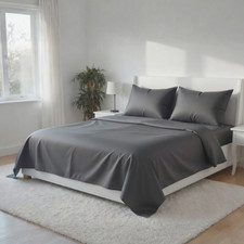 Image of Luxury Flat Sheets Cotton 200TC Hotel Quality Single Double King Super King Size