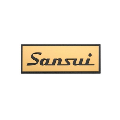 Sansui Aluminum Speaker Custom Made Logo Badge 106mm(4.17'')X39mm(1.54'')
