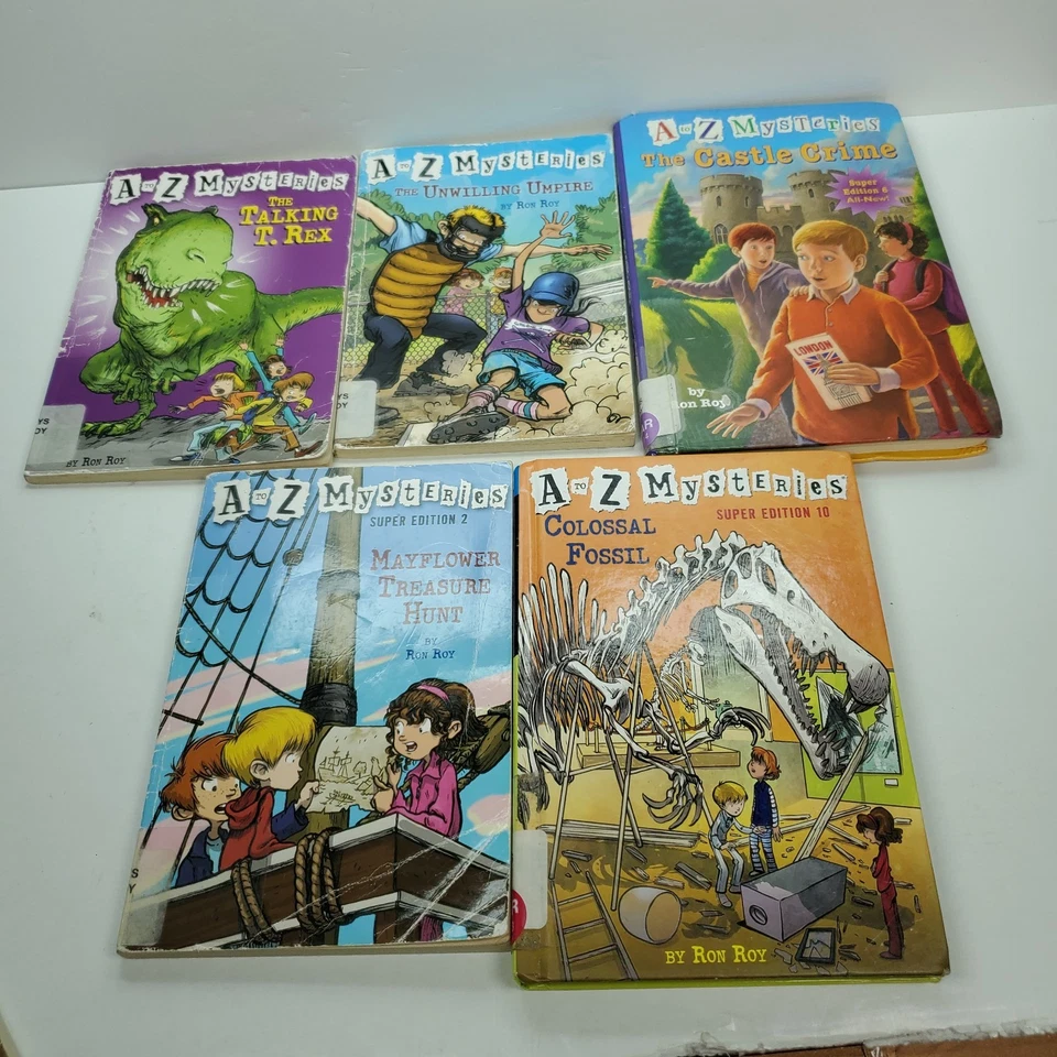 A to Z MYSTERIES by RON ROY ~ Set of 10 PB & HC Books Lot Ex Library - Image 4 of 4