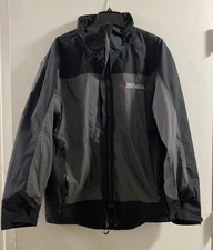 North End Sport Men Sz Med Outdoor Weather Technology Black Logo Theme Jacket