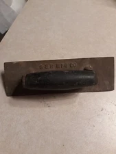 Vintage #66 S&S MFG Co. Concrete Groover Trowel Cast Iron With Wood Handle. 