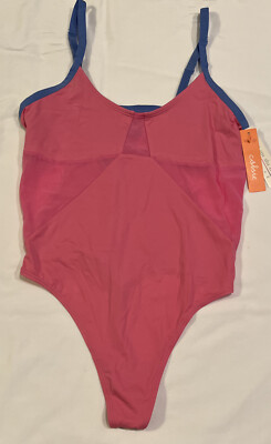 Colsie One Piece Pink Swimsuit with Adjustable Straps Women's Size M
