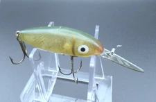 Vintage Wallsten Tackle "CISCO KID" Metal Lip Green Back 2" Body