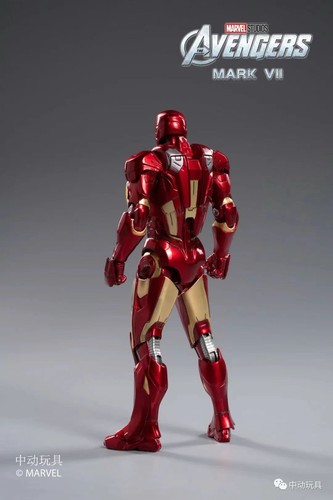 ZD Toys Marvel Avengers 1/10 Iron Man MK7 Action Figure Set - Photo 4/10