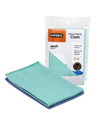 Microfiber Cloth Glass Cleaning Cloth for Mirror/Window Lint Free 2 Pack-Superio