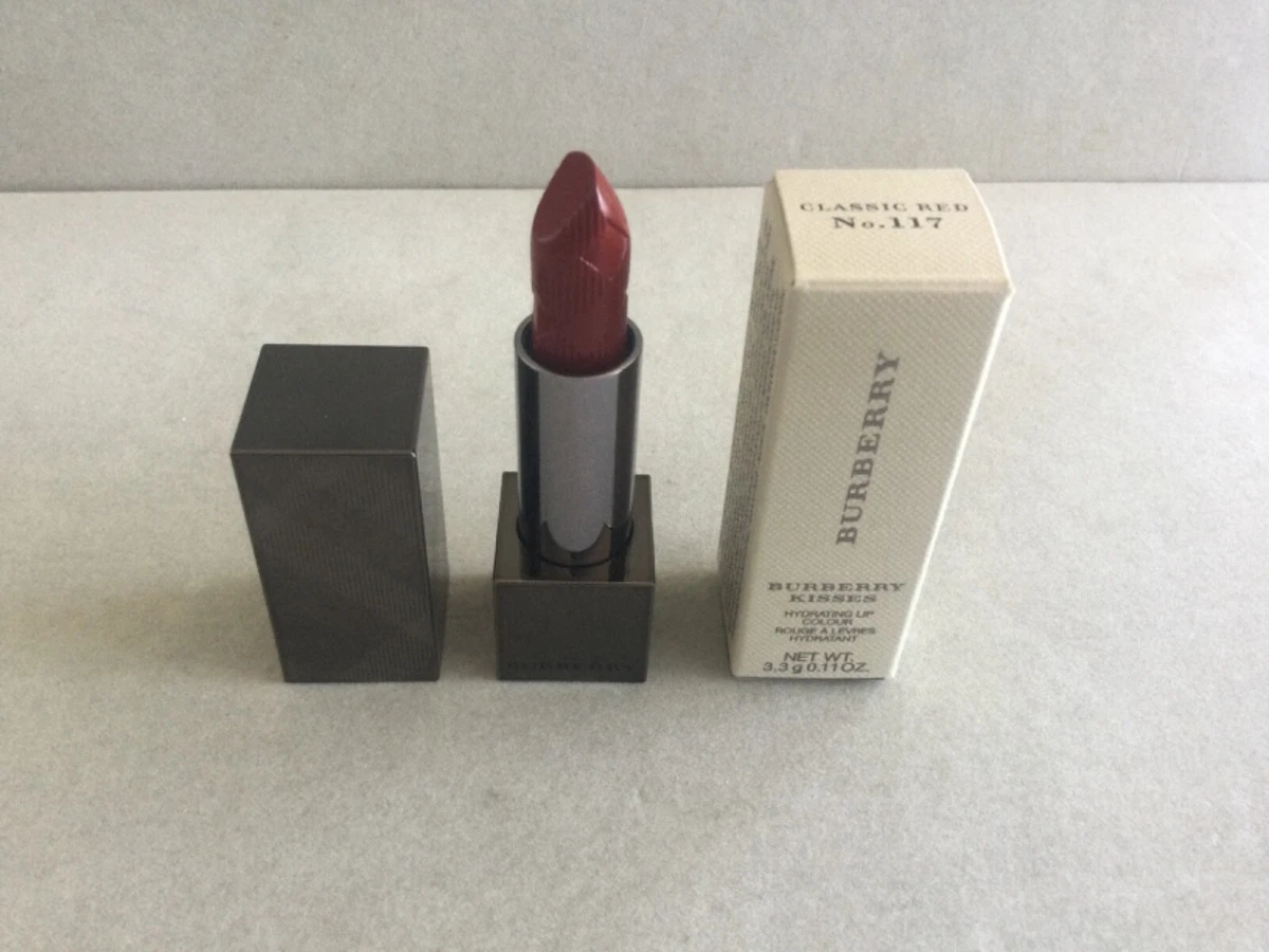 Burberry top red lipstick
