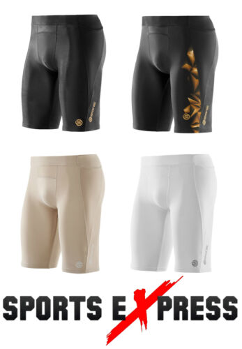 Skins Compression A400 Mens Half Tights + FREE AUS DELIVERY | BUY NOW! - Picture 1 of 15