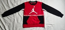 Air Jordan Youth Red Sweatshirt Crew Neck Size Medium 10-12 Years Pockets