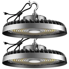 250W LED High Bay Light 5000K 37500LM  AC100-277V LED UFO (2Pk)