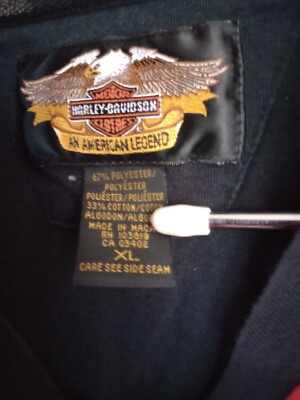 书33 Harley Davidson Motorcycle Long Sleeve T-Shirt Womens XL