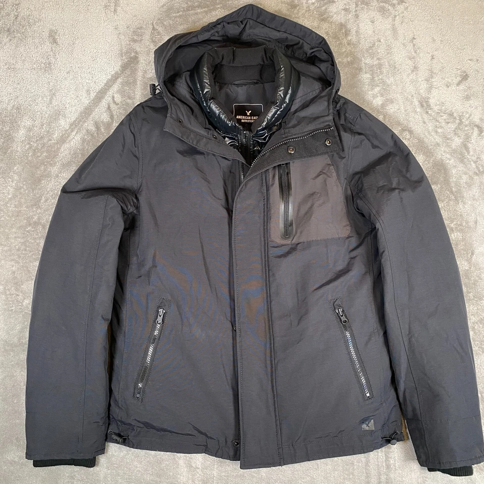 American Eagle Jacket Womens S/P Hooded Insulated Water Resistant Warm Winter - Image 3 of 4