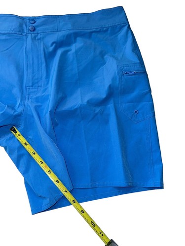 L.L. Bean Stretch Boardshorts Womens Size 18 UPF 50+ 7" Shorts Blue Swim Beach - Picture 2 of 9