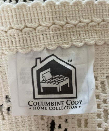 Colcha Colcha Columbine Cody Crochet Twin 68” X 90” 100% Algodón Clásica - Imagen 9 de 9