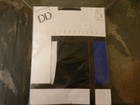 Vintage Dore Dore Garter Stockings Black Size 3 5'2"-5'9"