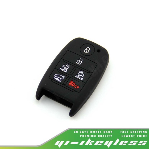 Silicone Case Cover For Kia 6 Buttons Remote Smart Key Sedona Mini Van Carnival - Picture 2 of 15