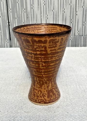 Michael Leach - Yelland Studio Pottery Brown Conical Vase, Dated 1962