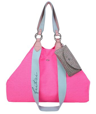 Fritzi aus Preußen Canvas Izzy Bag Schultertasche Tasche Neon Pink