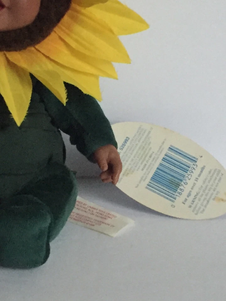 Anne Geddes  Baby Sunflower  African American Bean Filled Collection 10.5" T - Image 4 of 4