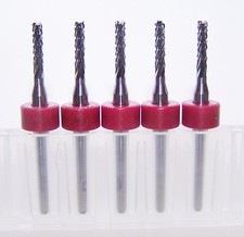 (5) 2.00mm (.0787") DIAMOND CUT CARBIDE ROUTER BURRS, FT Kyocera 2100.0787.315