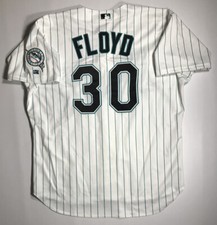 Circa 2002 Florida Marlins Cliff Floyd Game Issued Jersey Size 52