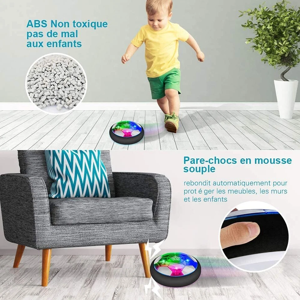 Ballon de Foot aéroglisseur-Jouet avec LED-Air Power - Photo 4/4