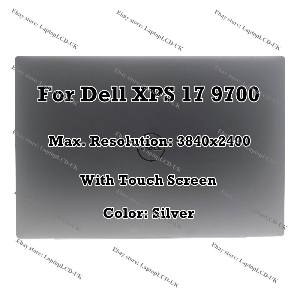 17.0"" Dell XPS 17 9700 UHD 4K LCD Display Touch Screen Assembly Complete IVA01