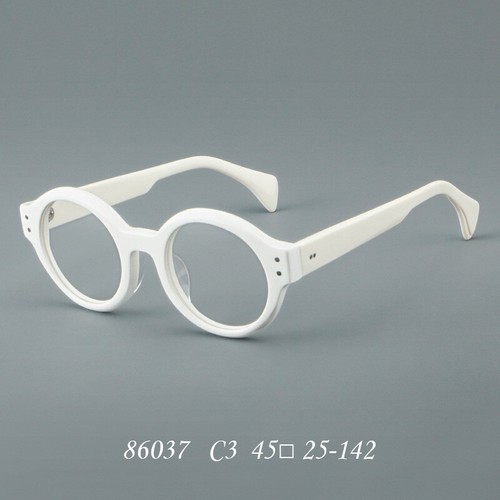 Vintage Round Eyeglass Thick Frame Individual Lightweight Retro Glasses Unisex - Picture 27 of 34