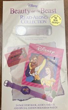 Disney Beauty and the Beast - Story Read Along & Cassette Tape w/Hologram Watch