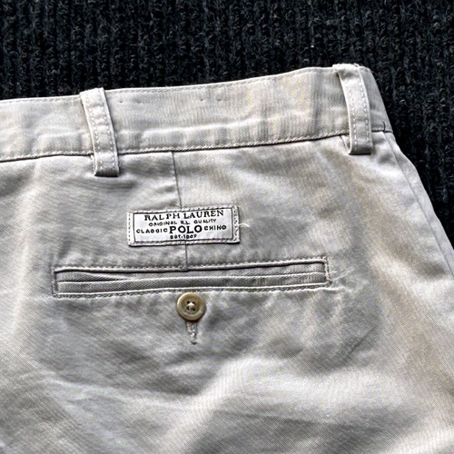 Polo Ralph Lauren Prospect Classic Fit Chino Shorts Cotton Beige Mens Size 40 - Picture 5 of 10
