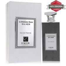 Emor London Oud Silver Cologne 4.2 oz EDP Spray (Unisex) for Men by Emor London