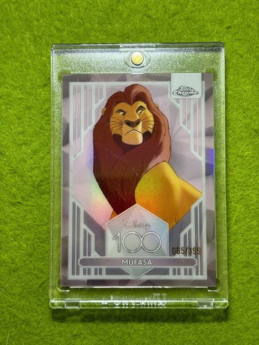 MUFASA from LION KING Disney 100 PINK REFRACTOR #/399 Card 2023 Topps Chrome USA - Picture 15 of 24