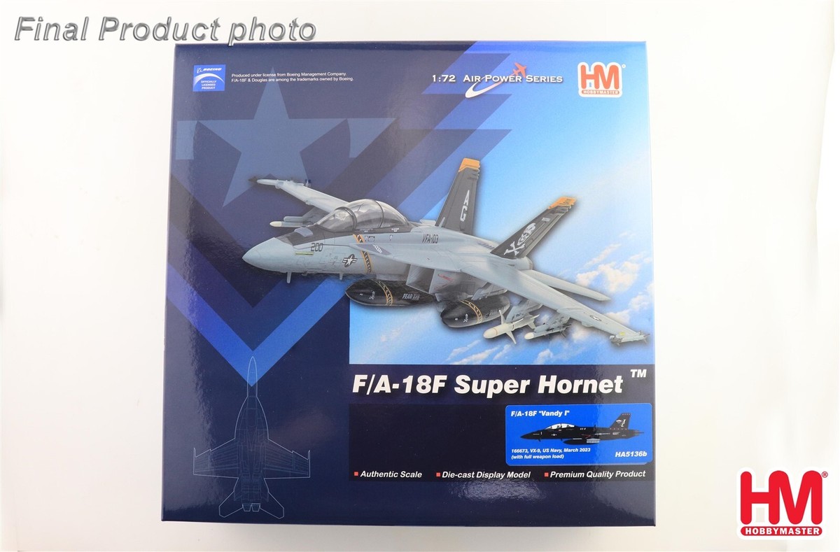 最終　HM  1/72 F/A-18F VX-9 ヴァンディ1w/フルウェポン Hobby Master F/A-18F Super Hornet US Navy VX-9 Vandy 1/Full