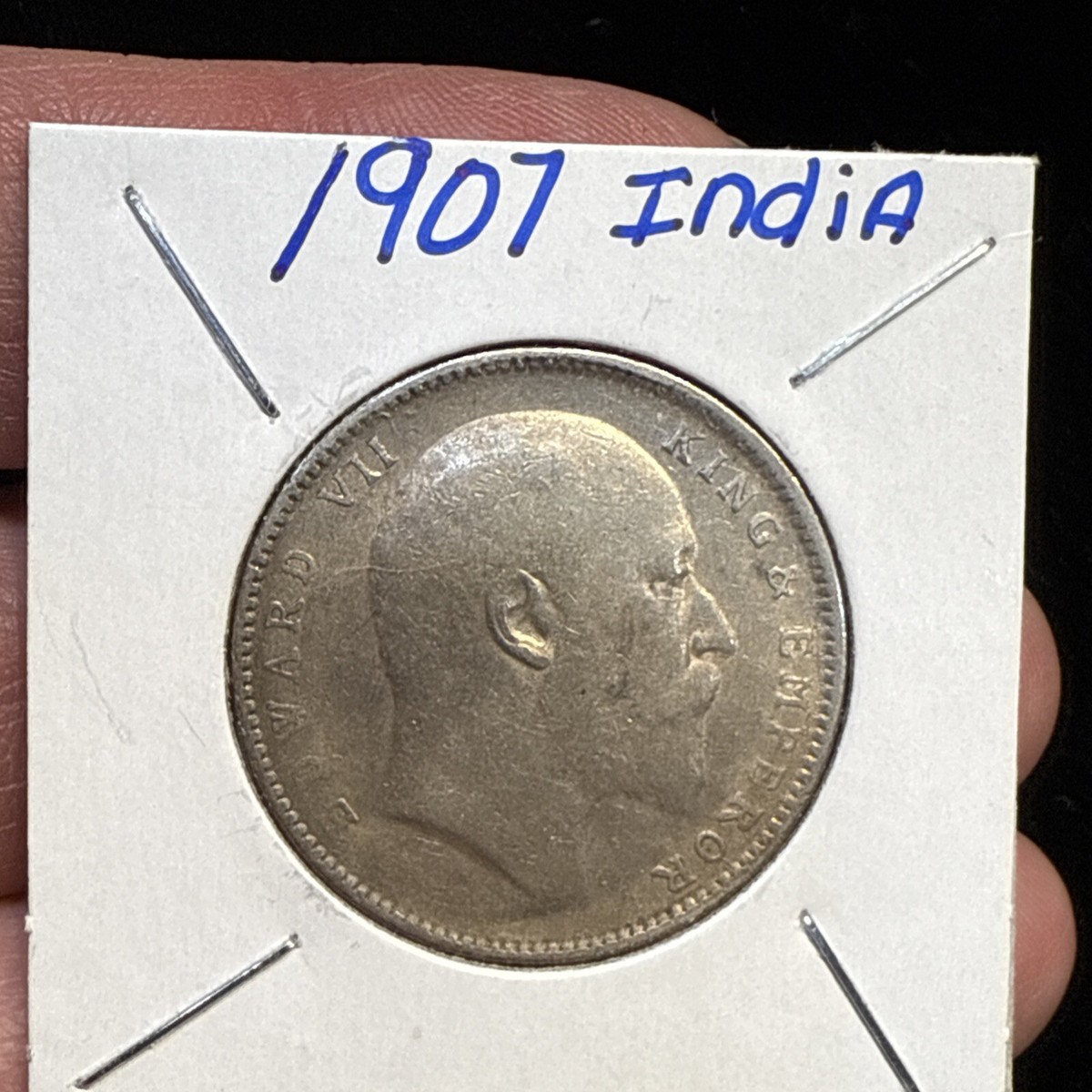 BRITISH INDIA 1907 EDWARD VII ONE RUPEE BEAUTIFUL SILVER COIN | eBay