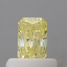 Loose Natural Untreated Earth Mined Radiant Diamond Intense Yellow SI1 GIA .48ct 2291.67 per carat