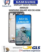 Samsung Galaxy Sm A53 5G A536 Display Amoled Glas Touch Screen Frame Gls