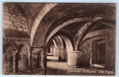 Gloucester Cathedral Crypt ENGLAND UK Postcard