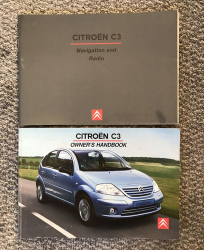 Citroen C3 Betriebsanleitung / Handbuch UND Radio & Navigation Guide 2002 - 05