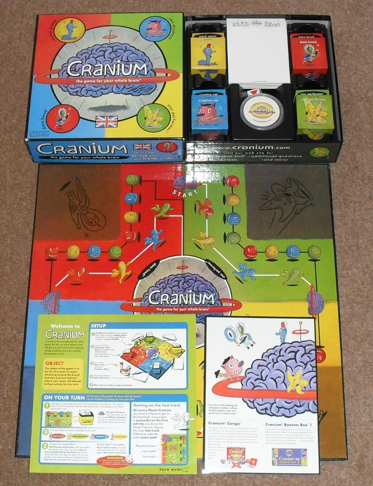Cranium Board Game Christmas Fun Family Party Strategy 2003 COMPLETE RETRO - Image 2 of 4