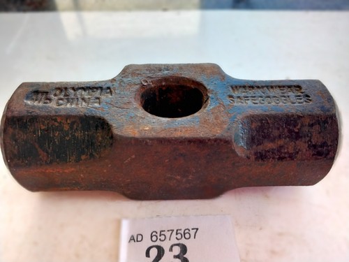 Vintage Blacksmiths 4LB Double Face Forging Hammer