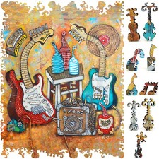 Wooden Jigsaw Puzzle for Adults by FoxSmartBox - 212 Pieces - Yellow Bottle Blue