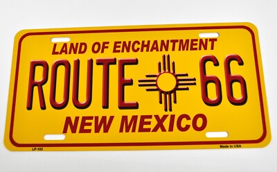 USA Route 66 New Mexico Auto Nummernschild License Plate Deko Blechschild