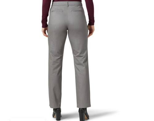 Lee All Day Relaxed Fit Straight Leg Women's Plus Black Pants 28W Long 4850301 - Picture 4 of 4