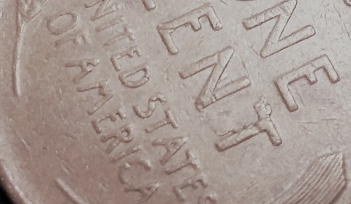1947 D WHEAT Cent ( REV LAMINATION ERROR WITH PEEL #OR647D - Picture 4 of 7